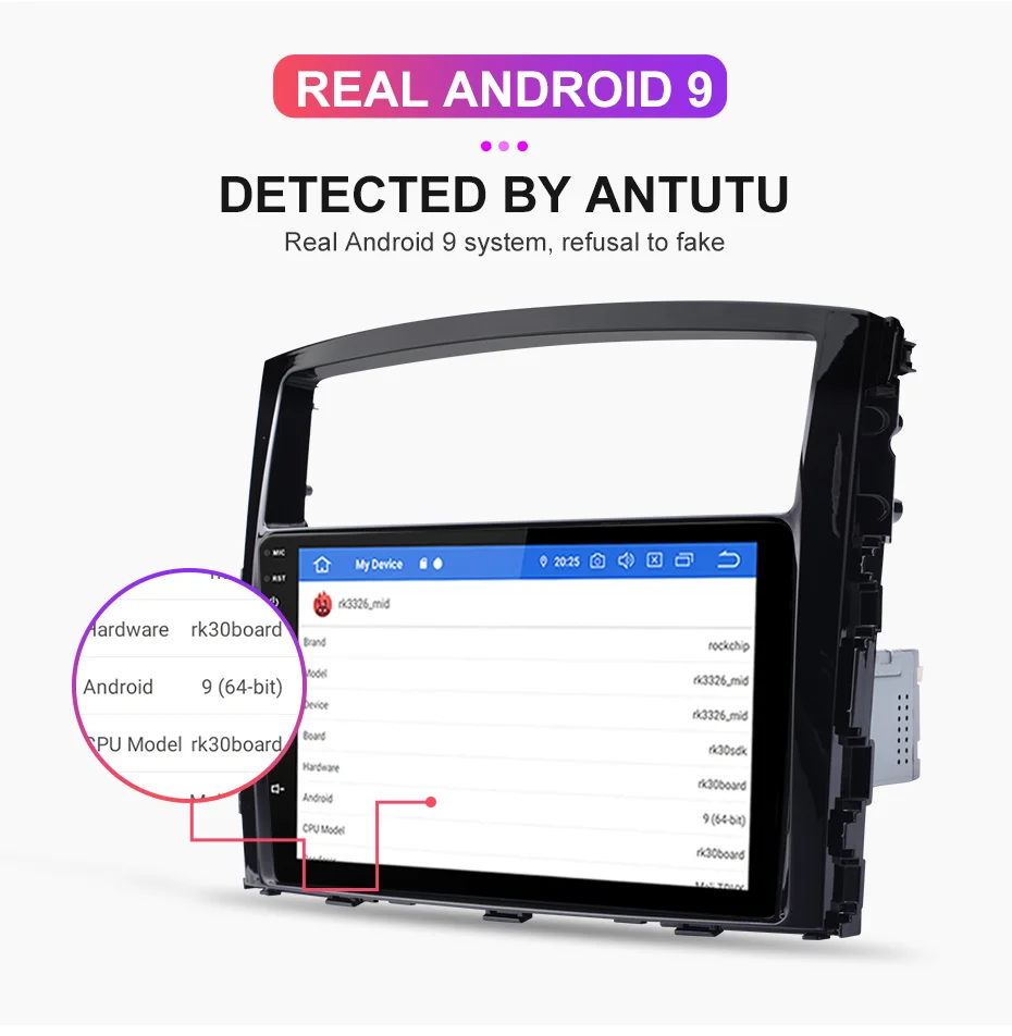 Cheap 9 Inch Display Touch Screen Car Multimedia Player Android GPS Navigation for Mitsubish Pajero Autoradio 1 Din Radio Player DVD 1