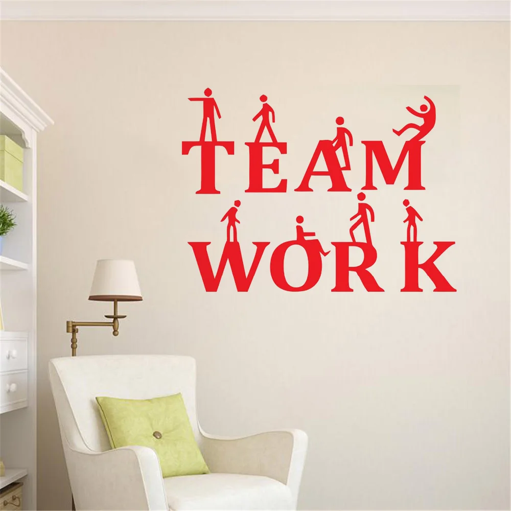 

Modern Office Teamwork wall decal workplace incentives room decorative stickers Teamwork spirit Wall sticker Vinyl ov157