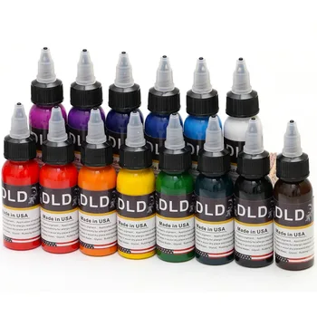 

14 colors professional tattoo ink 1oz tattoo paint set 30 ml body painting paint beauty kit ink