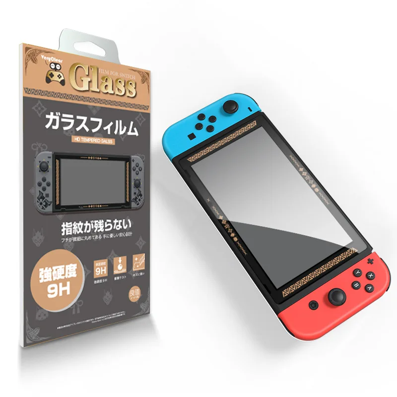 Película Protetora para Nintendo Switch Película de Vidro Temperado para Proteção de Tela Acessórios para Ascensão Monstro Caçador