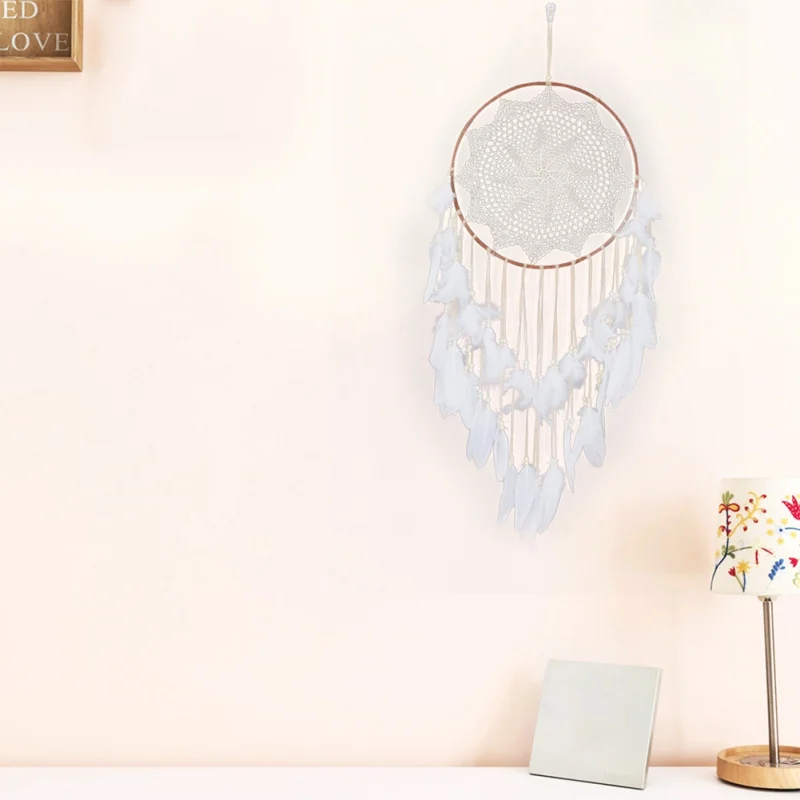 Nordic Home Decoration Dreamcatcher Large Size Feathers Hand-Woven Ornaments Birthday Graduation Gift Wall Hanging Decoration