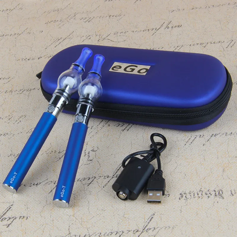 

eGo Double Wax Pen Kits E Cigarettes with eGo Battery Glass Globe Concentrate Atomizer Herbal Vapor Dry Herb Vape Pen Kit