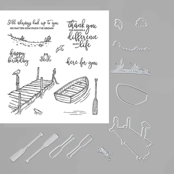 

Transparent Clear Silicone Stamp/coordinating cutting die for DIY scrapbooking/photo album Decorative card making