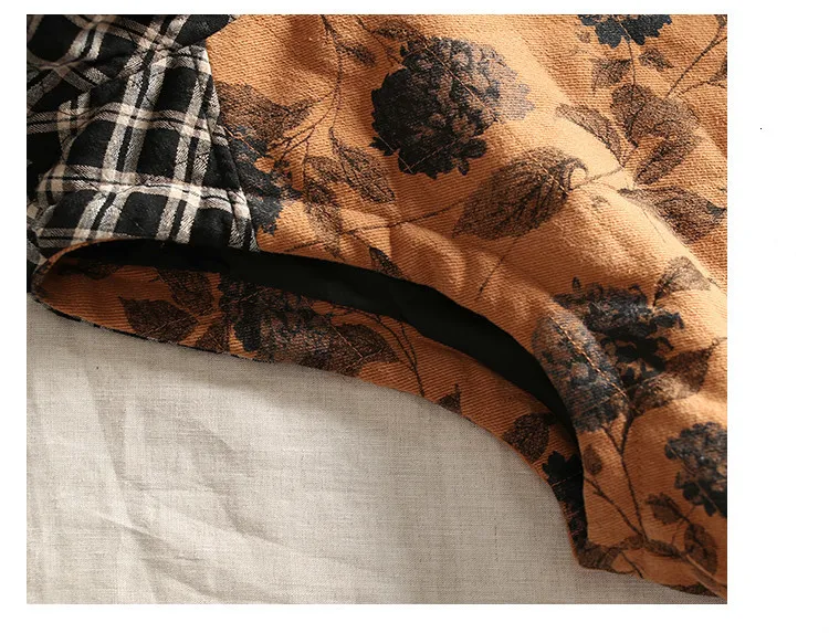 SOUL OF TIGER новые модные корейские женские жилеты с капюшоном женские винтажные куртки с принтом зимние хлопковые жилеты с цветочным принтом