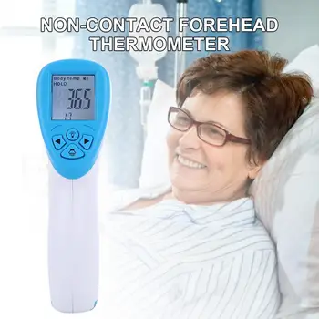 

Temperature Measurement Tool Infrared Thermometer Black Red ABS Measuring Tools Contactless Health Forehead Thermometer