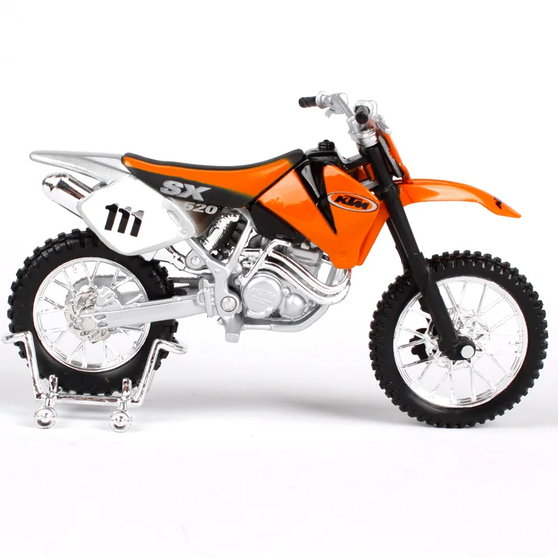 Maisto 1/18 1:18 Масштаб KTM 525 SX Мотоциклы мотоциклы литье под давлением дисплей модели подарок на день рождения игрушки для мальчиков - Цвет: KTM 520 SX