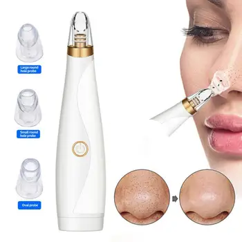 

3 Heads Electric Blackhead Remover Vacuum Pore Cleaner Cleaning Pimple T Deep Removal Blackhead Pore Zone Skin Suction Acne Y9T0
