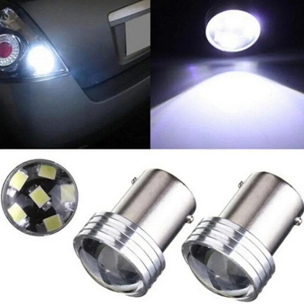 

4pcs 1156 2835 6LED Canbus Error Backup Reverse Turn Signal Light Bulb White