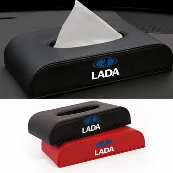

Car Tissue Box Napkin Organizer For LADA Kalina 1117 Priora 2 NIVA Safari Granta 2107 2109 2110 Auto Interior Styling