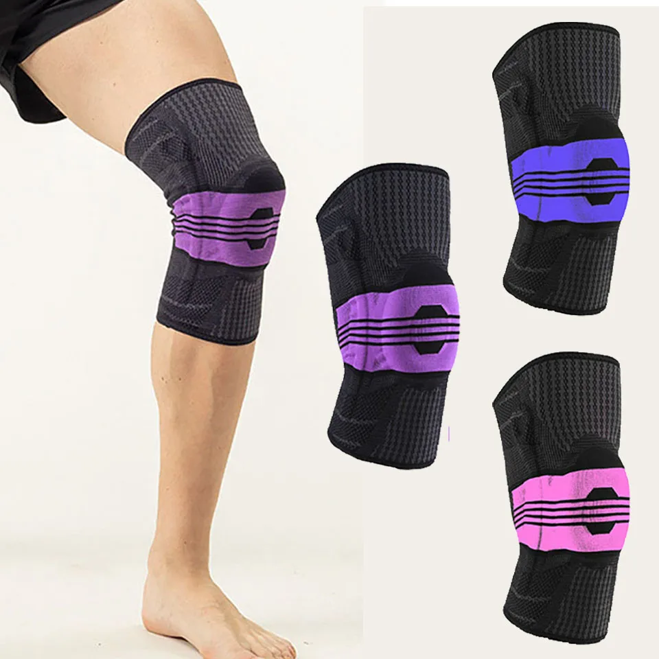 

1 Piece Fitness Sports Protective Gear Silicone Long-Distance Running Football Weightlifting Sports Knee Pads To Protect Joints