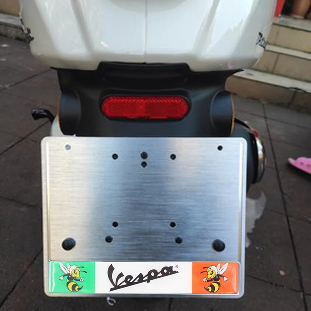 Держатель номерного знака Рамка для всех моделей Vespa GTS LX LXV Sprint Primavera 50 125 250 300 300ie S