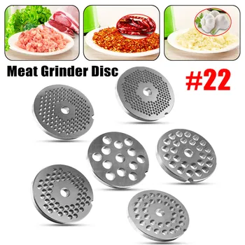 

22 Type Stainless Steel Meat Grinder Plate Disc 3/4.5/6/8/10/12mm Grinder Disc Machinery Parts