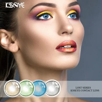 

KSSEYE 2pcs/pair Lost Colored Contact Lenses Cosmetic Contacts Natural Color Lens