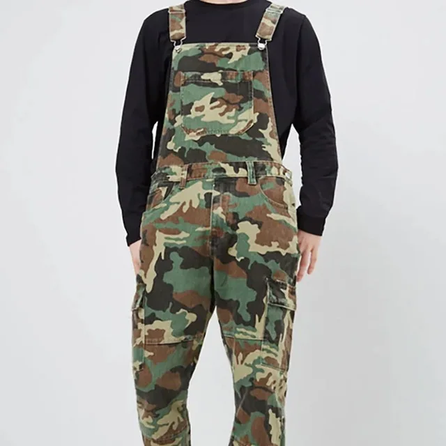Seller Rompers Mens Jumpsuit 2020 New Arrival Military Tactical Camouflage Denim Male Casual Fashion Overalls roupa masculina Plus Size
