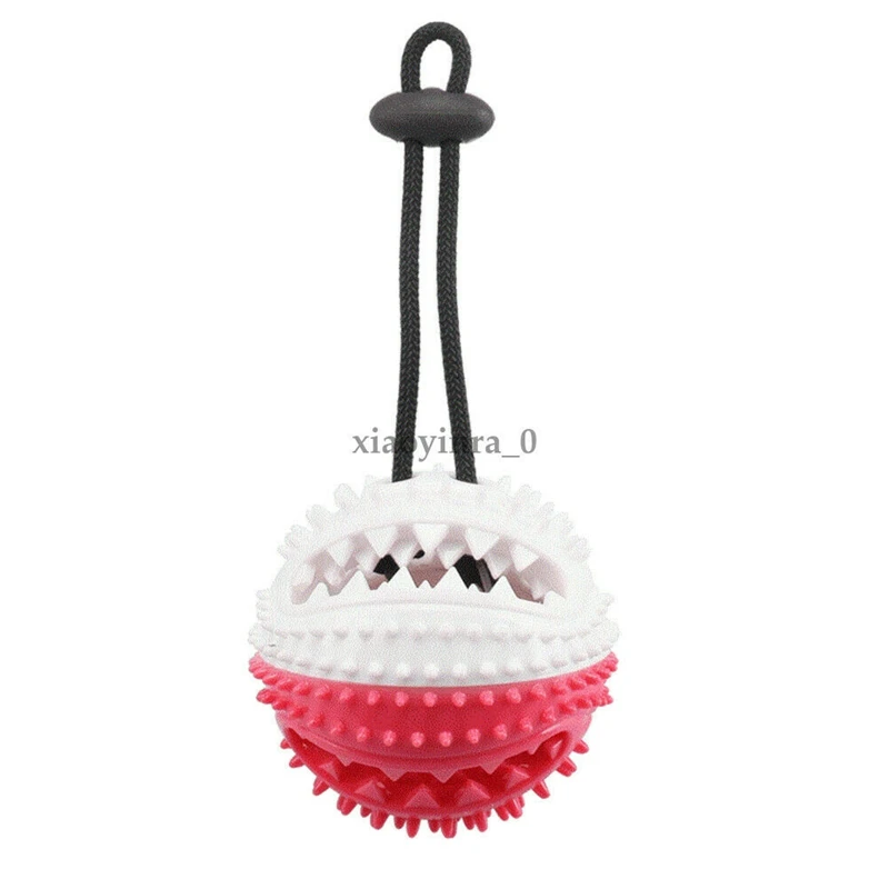 Only Red White Ball Собака пол присоска мяч игрушка Щенок Кошка чистка зубов Жевательная игра игрушки для собак - Цвет: Only Red White Ball