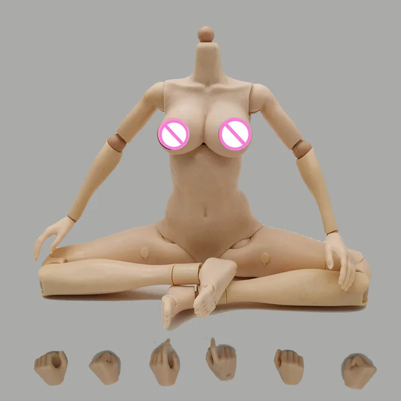 1/6 Sexy Female Soldier Soft Chest Female Body Joint Movable Change Hands PVC 27 CM Action Figure Art Painting Model Toy D757 - Цвет: BOX