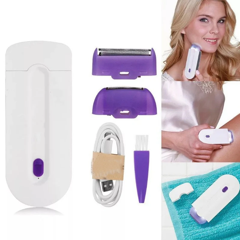 

USB Rechargeable Women Epilator Portable Hair Removal Tool Rotary Shaver Body Face Leg Bikini Lip Depilator Hair Remover Laser