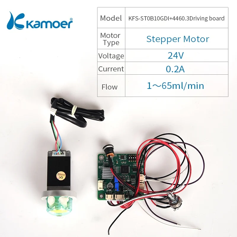 Kamoer KFS Persitaltic водяной насос с более крутым двигателем, низкий расход воды насос, 4 цвета - Напряжение: KFS-ST0B10GDI-4460.3