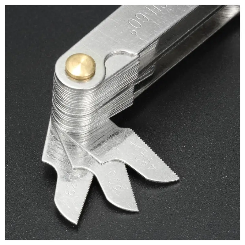 NEW 58xBlades Metric Whitworth 55&60 Degree Thread Measuring Gauge Screw Pitch