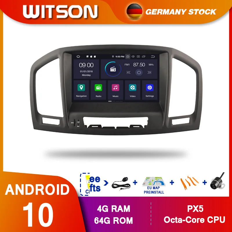 DE В наличии! WITSON Android 10 PX5 Восьмиядерный автомобильный мультимедийный плеер для OPEL