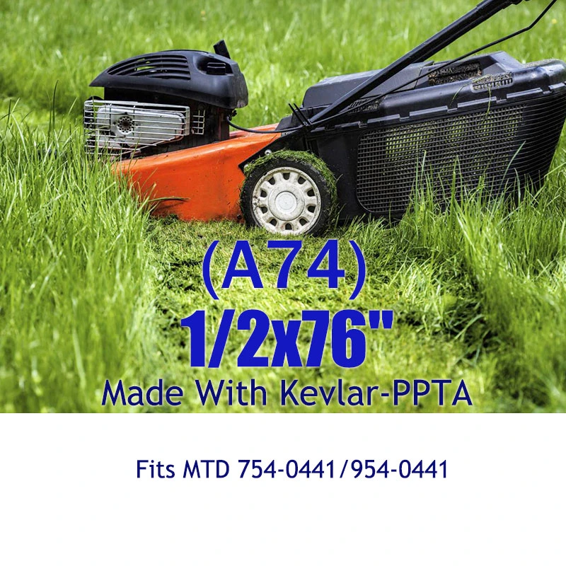 Correa para cortacésped Kevlar, repuesto para MTD MKFLGBB2 A74R19, 1/2x76 "(A74), 754 0441, 0441|Correas, poleas y soportes| -
