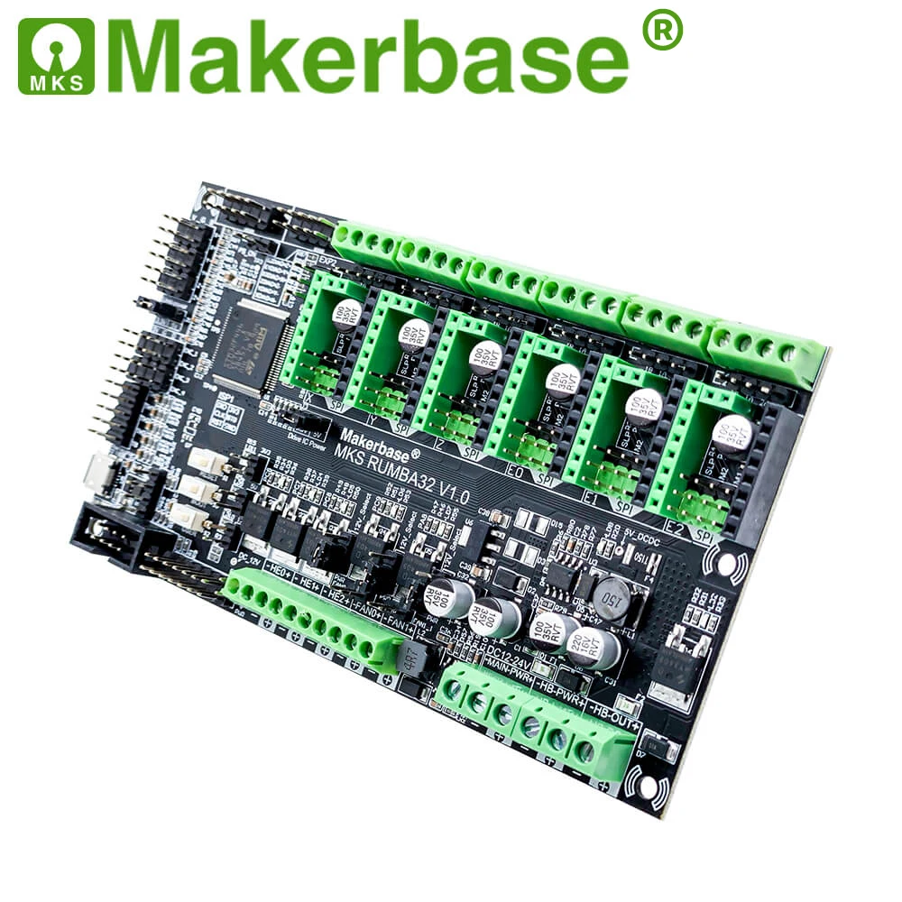 Makerbase MKS Rumba32 180 МГц 32 битная плата управления для 3D принтера 6 портов драйвера