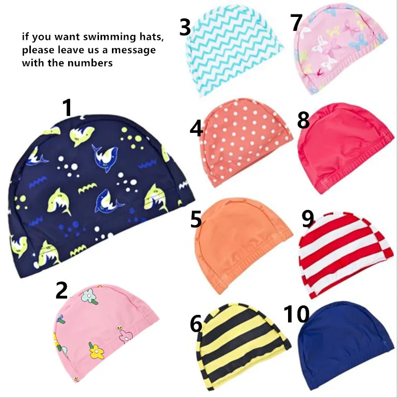 swimming hat Bobo choses/новое летнее платье для маленьких девочек, комбинезон с рисунком пчелы Купальник "Лебедь" цельный милый купальник-бикини - Цвет: swimming hat