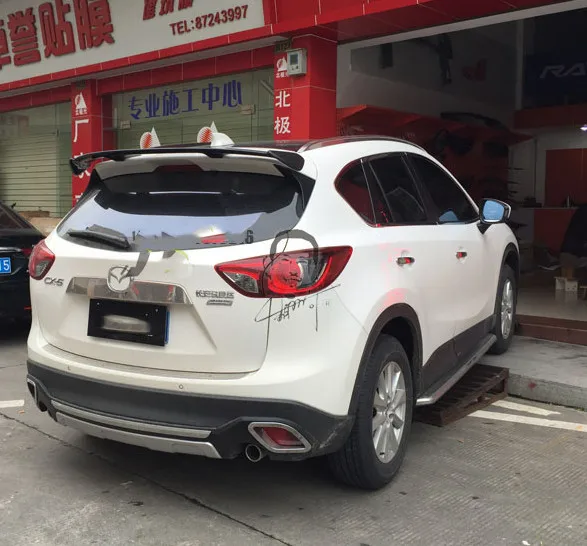 For Mazda 3 axela hatchback CX-5 CX-4 spoiler rear trunk wing VT style Car Tail Wing NEW ABS Plastic Paint Painting Color