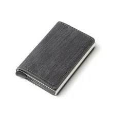 

Minimalist Aluminium Wallet for Credit Cards Rfid Blocking Card Holder Portacarte Portatessere Billetera