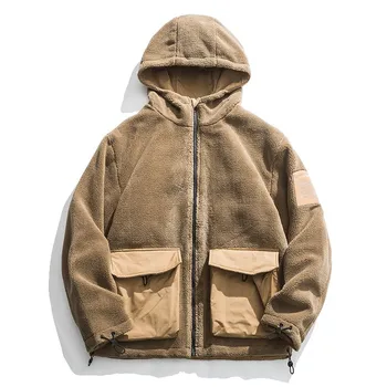 

Mountainskin Fleece Jackets Mens Pilot Bomber Jacket Men's New Fashion Winter Casual Patchwork Coat Long Sleeve Jacket Outwear