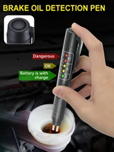 

Brake Fluid Liquid Tester Pen Universal With 5 LED Vehicle Diagnostic Tool For DOT3 / DOT4 Auto Automotive Testing Tool
