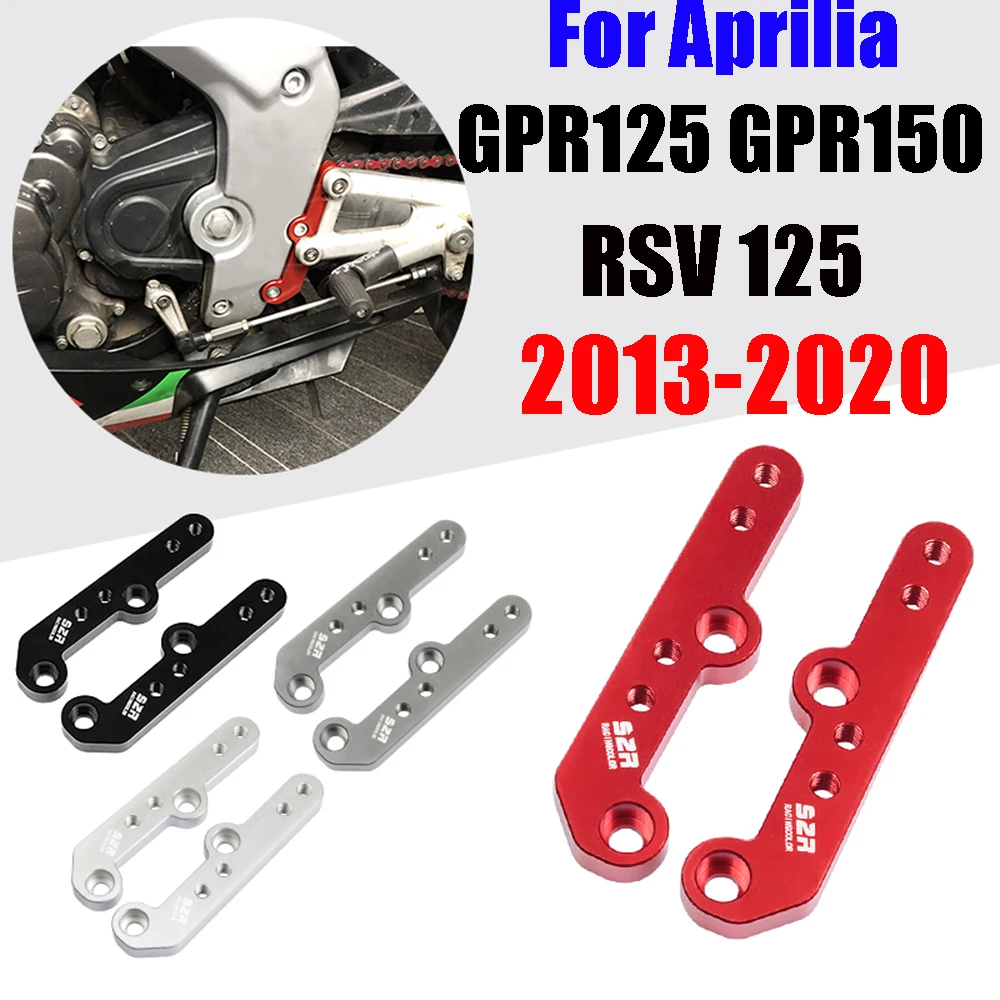 

For Aprilia GPR125 GPR150 RS4 GPR 125 GPR 150 Accessories Motorcycle Foot Pegs Rest Rear Sets Footpegs Pedals Rearset Footrest