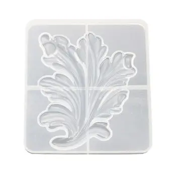 

Crystal Epoxy Glue Mold Pattern Leaf Decoration Mirror Silicone Mould DIY Handmade Crafts Making UV Resin Molds