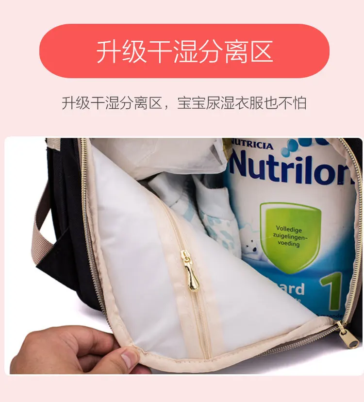 Сумка для подгузников Модный корейский стиль причудливый рюкзак MOTHER'S Bag большой емкости Многофункциональный Baoma для кормящих Путешествий Рюкзак