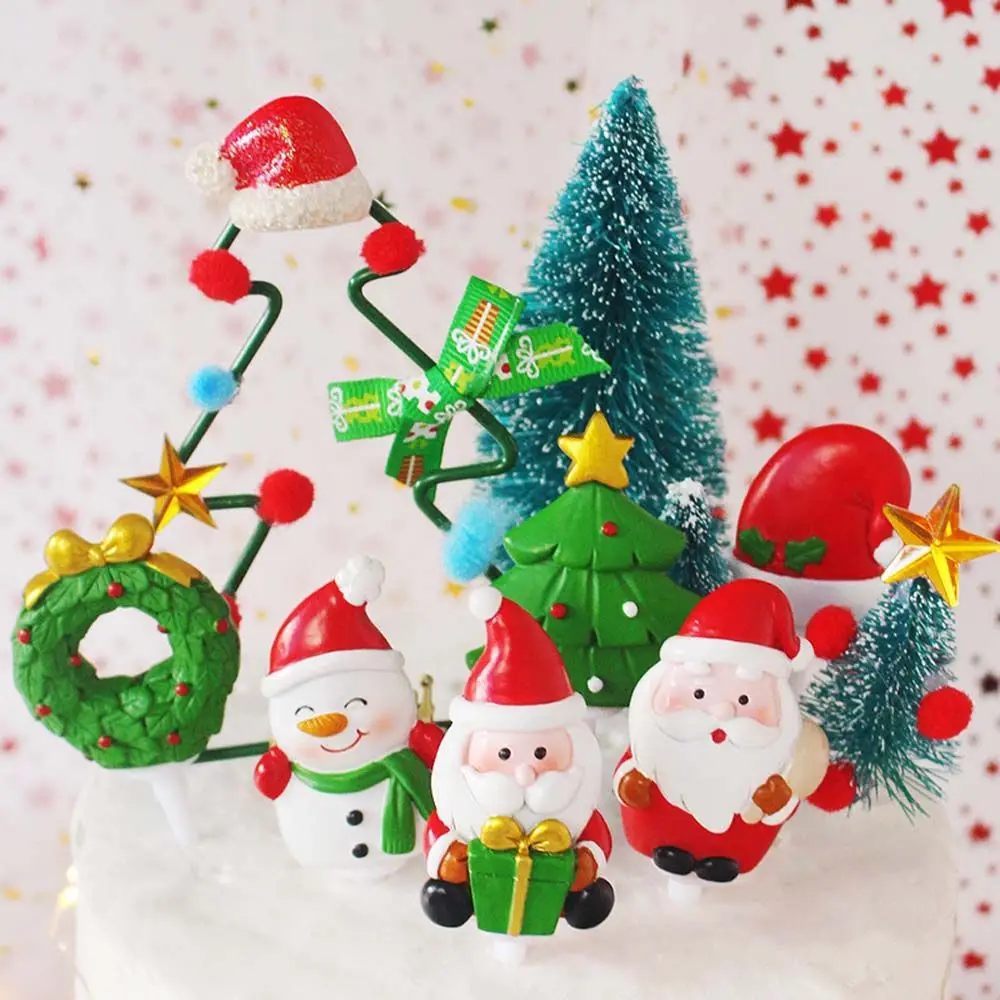 Christmas Decoration Accessories Xmas Tree Santa Snowman Festival Party Decor 