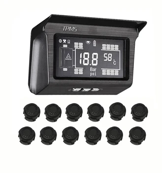 

188 Psi Solar Power Tire Pressure Monitoring System 12 Wheels Bus Trailer Truck External Sensor TPMS