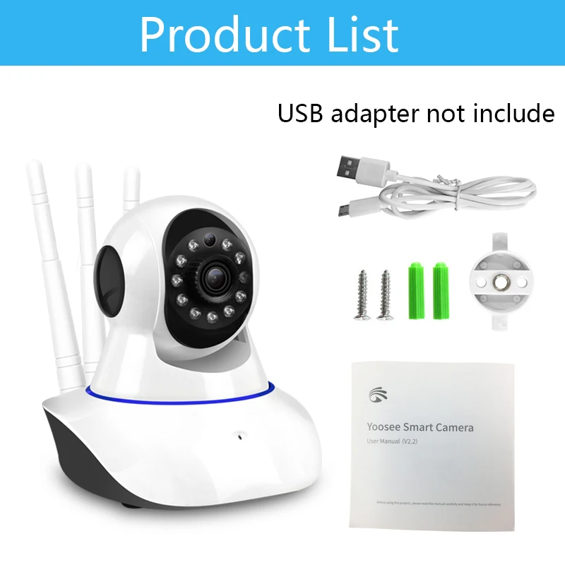 1080P HD IP камера Wifi Беспроводная охранная сигнализация с качающейся головкой