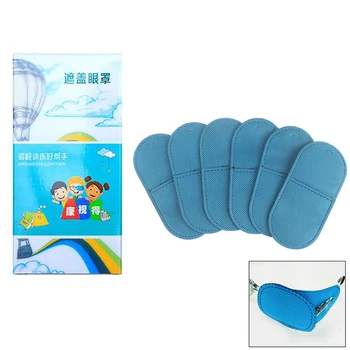 

6Pcs/box Kids Amblyopia Eye Patch Children Big Occlusion Lazy Eyeshade Blue Non-Woven Eyepatch Eye Care