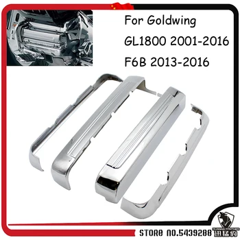 

Motorcycle Chrome Engine frame Side Cover case for Honda Gold Wing GL1800 F6B Trike 2001-2016 Valkyrie 2014-2015