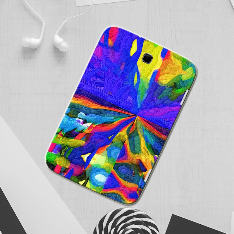 E3 cai hui Краски планшетный чехол для samsung Galaxy Tab A A2 S2 E 9,6 9,7 10,1 10,5 SM T560 SM-T560 T590 SM-T590 T815C T813Cover+ ручка - Цвет: E3 cai hui