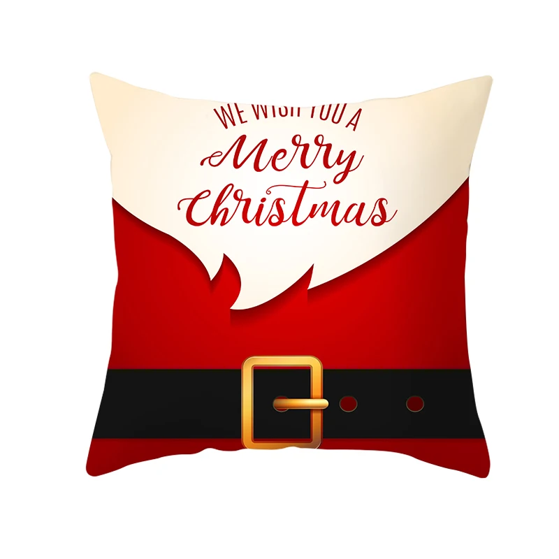 Рождественская и новогодняя домашняя диванную подушку «ПИЧ-скин» наволочка подушки для размером 45*45 см - Цвет: TPR222-37