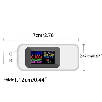 

USB USB OLED Current Voltage Test Meter Power Capacity Current Measuring Household Tester Accurate Instrument For Electric