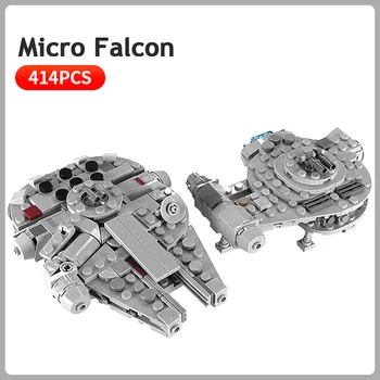

DIY Star Space Wars MicroScale Millenniumm Falcon MOC-18554 Building Blocks Movie Collection Kids Bricks Toys Children Xmas Gift