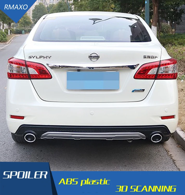 Задний спойлер для Sentra бампер Nissan After chrome 2012 2014|spoiler abs|rear spoilerspoiler rear |