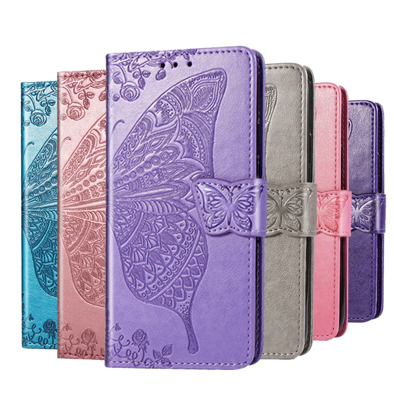 

3D Butterfly Flip leather case on For Samsung A40 Case back phone case For Samsung Galaxy A40 A 40 SM-A405F A405 A405F Fundas