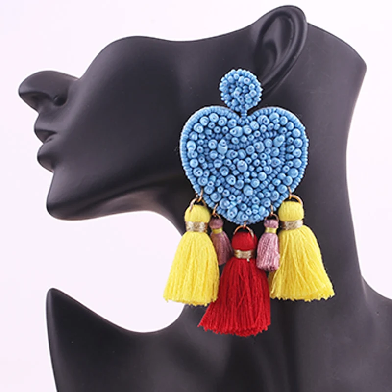 big tassel earrings for women statement earrings oorbellen