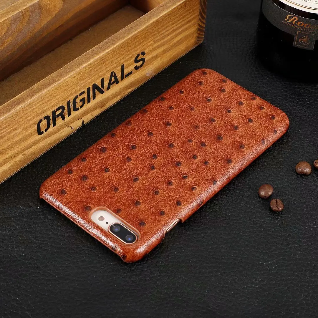 LANGSIDI Чехол для мобильного телефона из натуральной кожи страуса для iphone 8, 8 plus x xr xs max 7 7plus 8 plus Роскошная оболочка