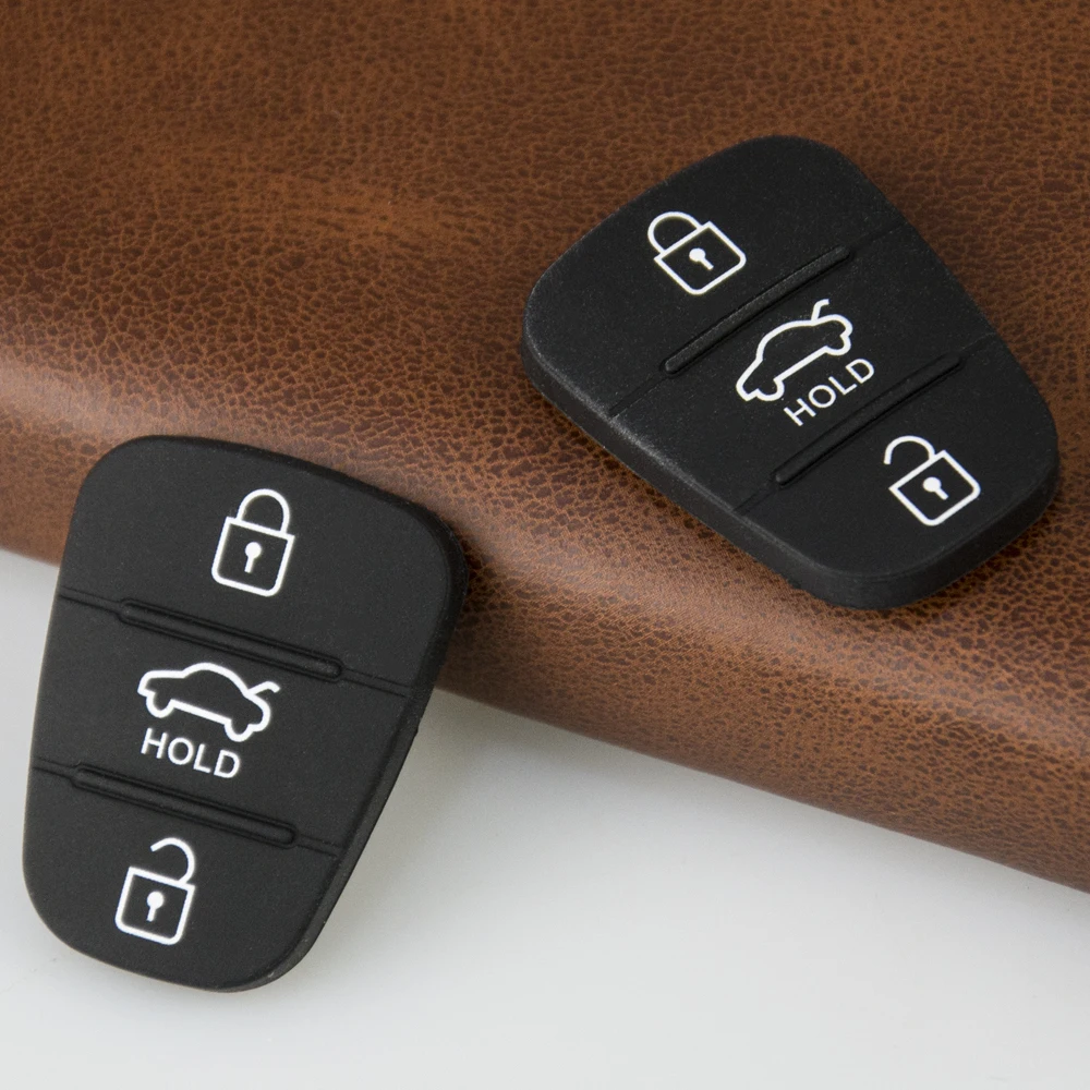 100 pz/lotto di alta qualità 3 pulsanti auto chiave pulsante Pad per Hyundai per Kia I30 IX35 I20 pieghevole chiave a distanza custodia in gomma con la tenuta - H64b53f351b7b4890816ad5a42f7cc4cdg