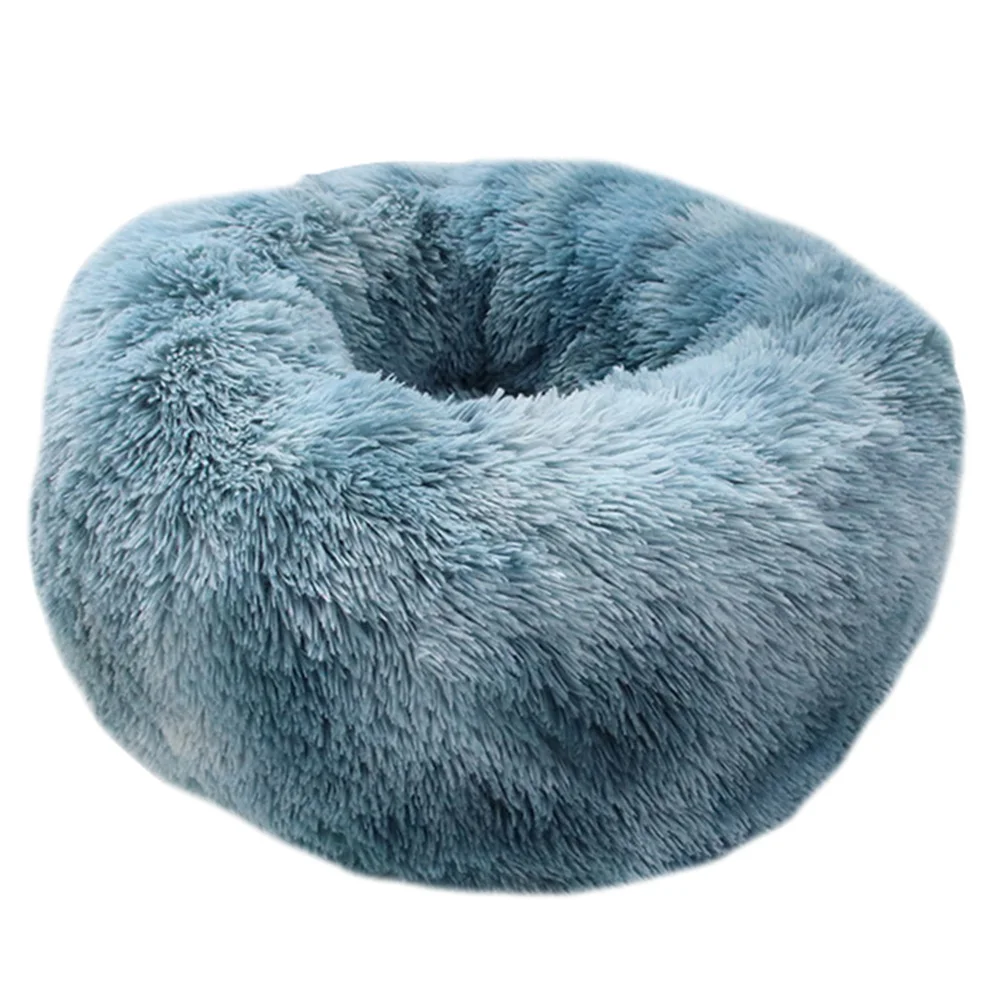 Розовый Pet плюшевый пончик Cuddler кошки кровать теплый мягкий утолщенный коврик для собак и щенков Подушка TT-best - Цвет: Розовый