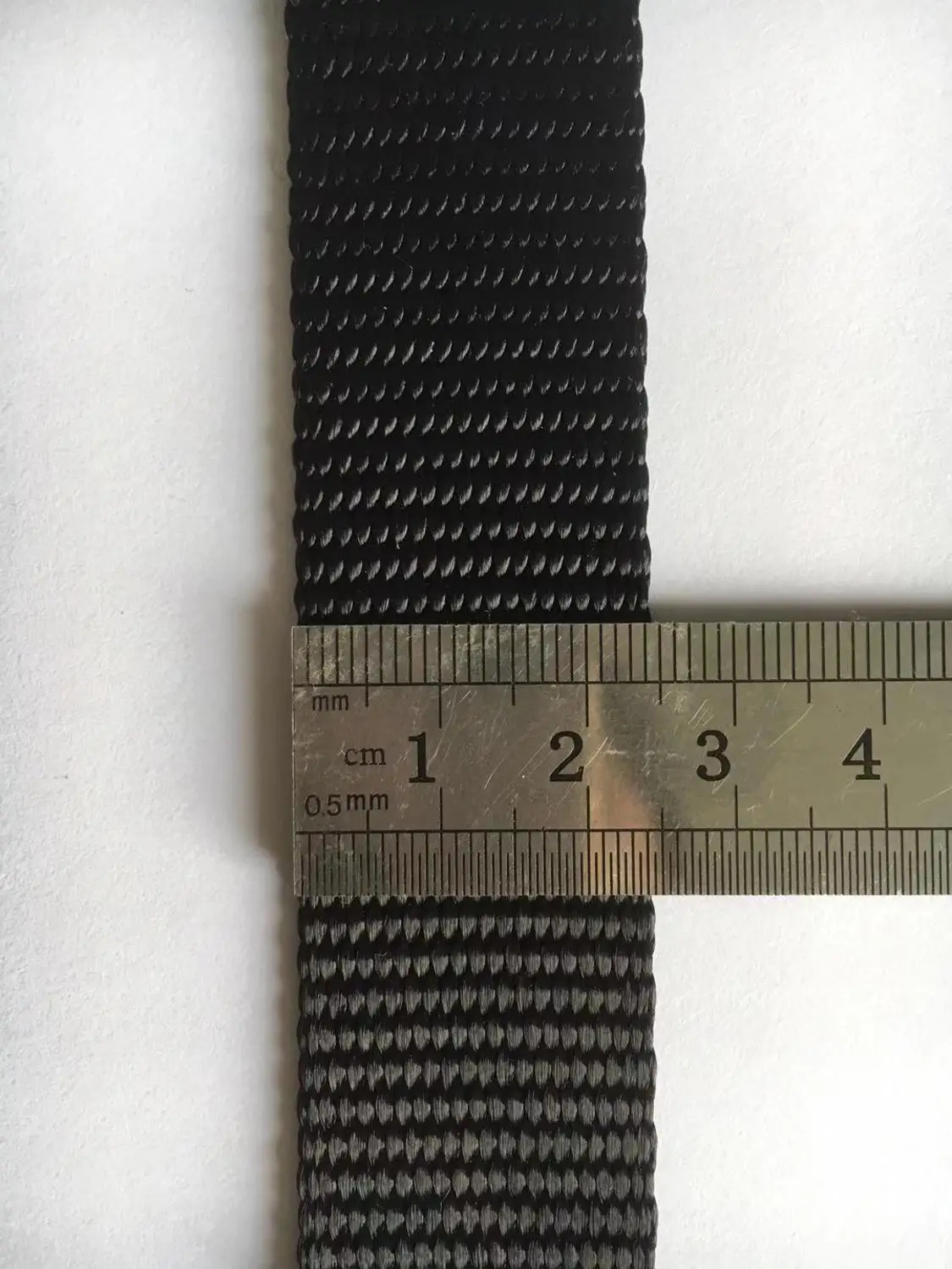 25mm 너비 두꺼운 검정색 나일론 리본 스트랩, 강아지 헤비 듀티, 10 미터 많이
